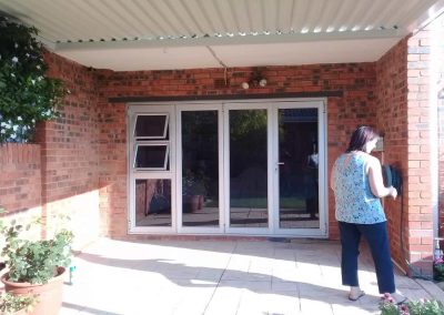 Folding Door glass and aluminium