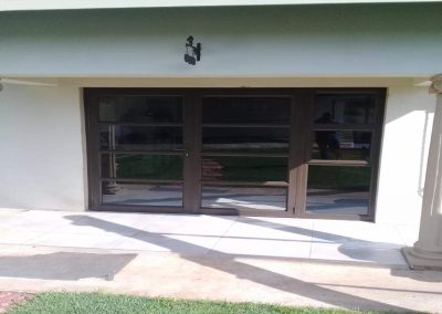 hinge door glass and aluminium