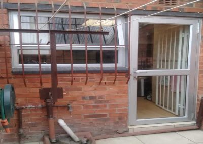 hinge door glass and aluminium