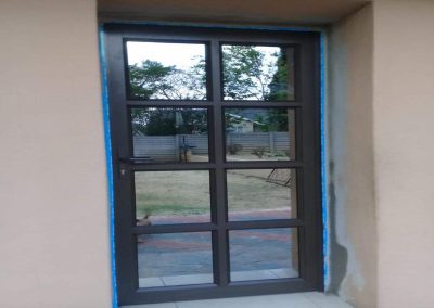 hinge door glass and aluminium